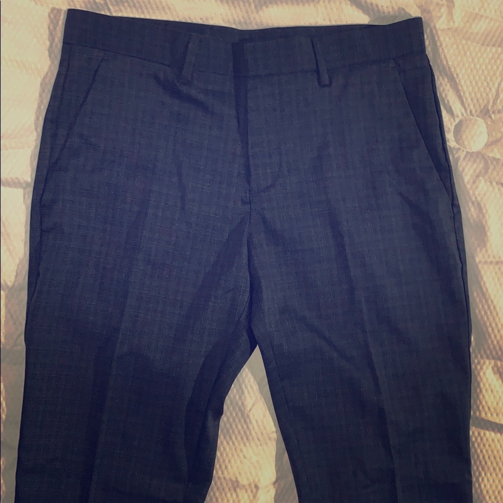 Perry Ellis Portfolio Very Slim Navy Dress Pant 30